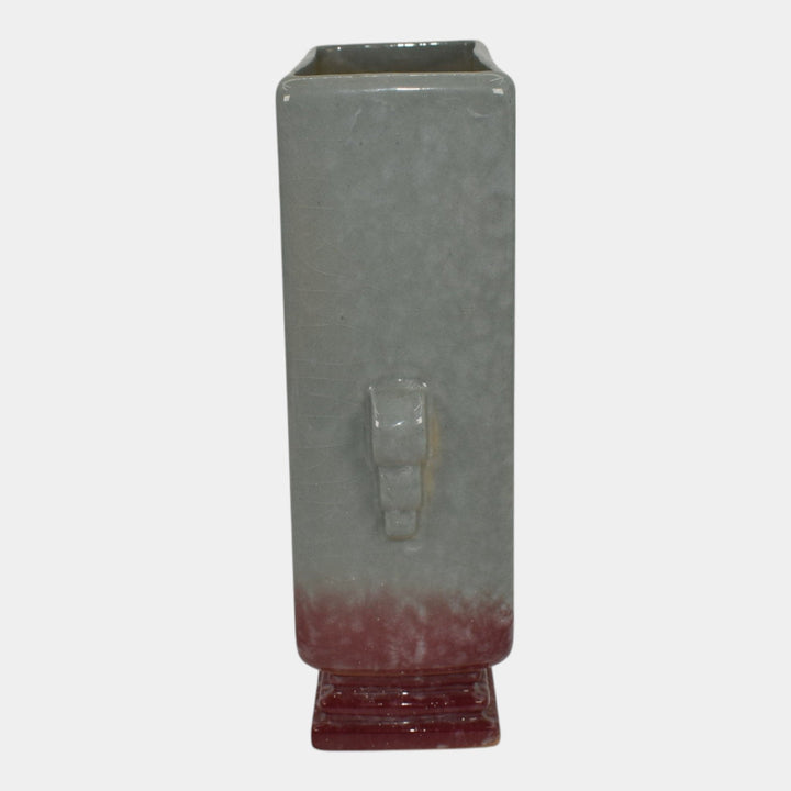 Roseville Artwood Gray 1951 Mid Century Modern Art Pottery Planter Vase 1052-8