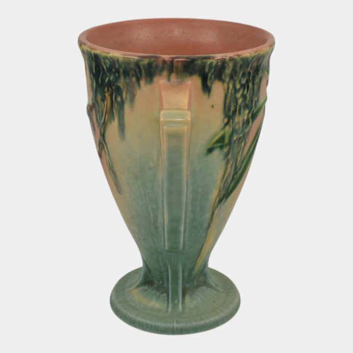 Roseville Moss Pink 1936 Vintage Art Deco Pottery Ceramic Flower Vase 775-6