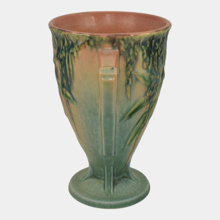 Roseville Moss Pink 1936 Vintage Art Deco Pottery Ceramic Flower Vase 775-6