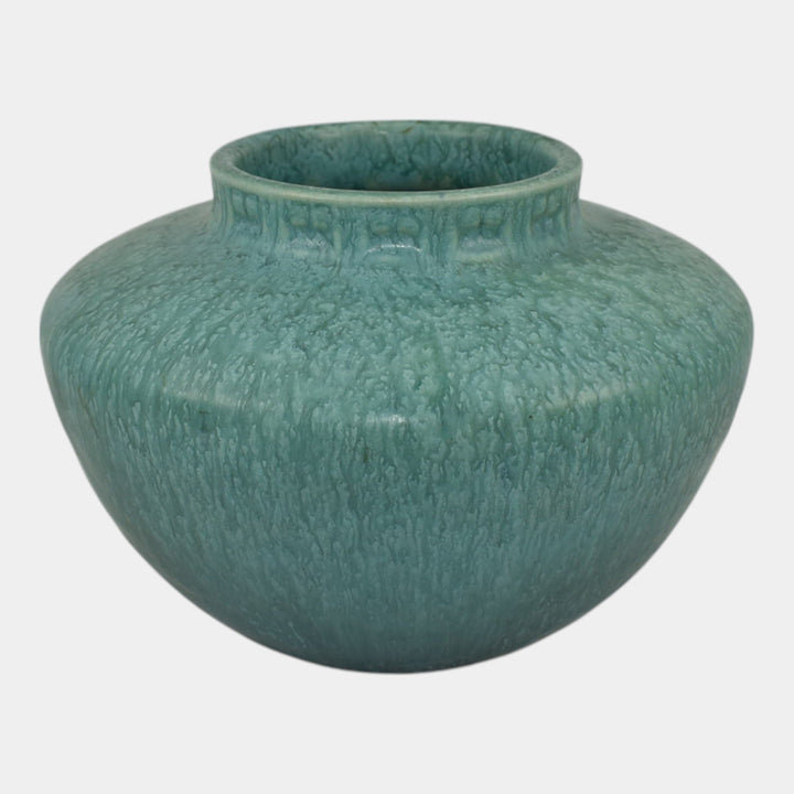 Roseville Tourmaline Turquoise Blue 1933 Art Deco Pottery Ceramic Vase A-200-4 - Just Art Pottery
