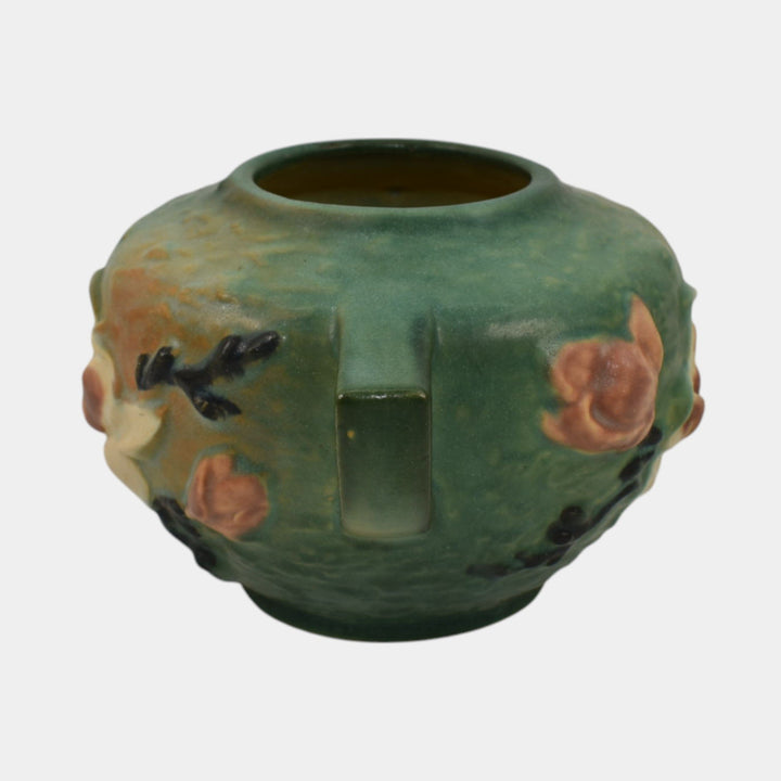 Roseville Magnolia Green 1943 Mid Century Modern Art Pottery Ceramic Bowl 446-4 - Just Art Pottery