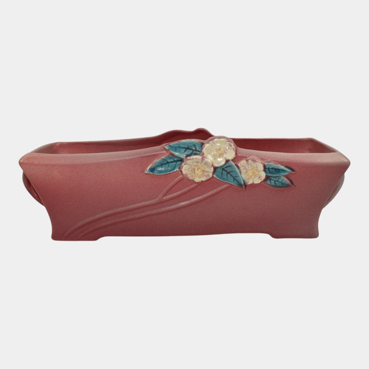 Roseville Mock Orange Pink 1950 Mid Century Modern Pottery Window Box 968-8