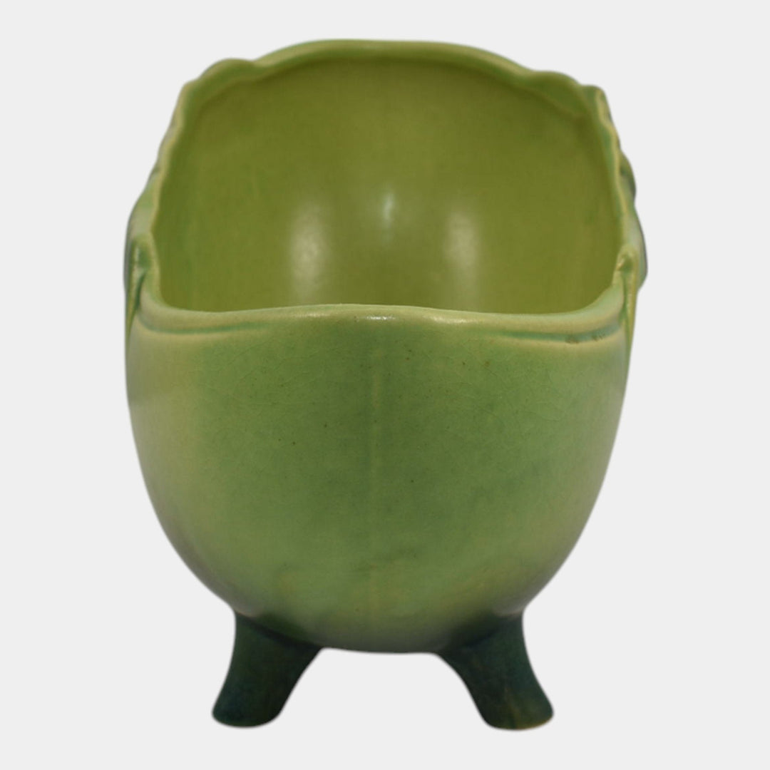 Roseville Pottery Mock Orange Green 1950 Mid Century Modern Planter 957-8