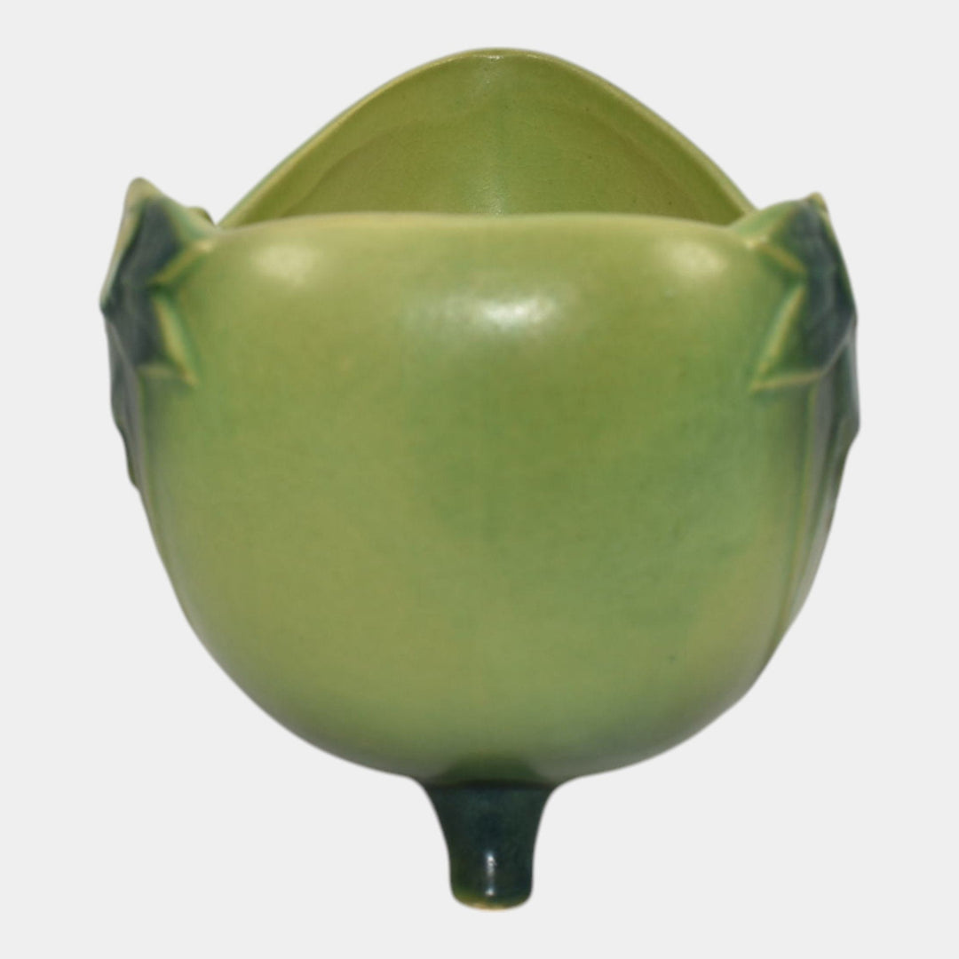 Roseville Pottery Mock Orange Green 1950 Mid Century Modern Planter 957-8