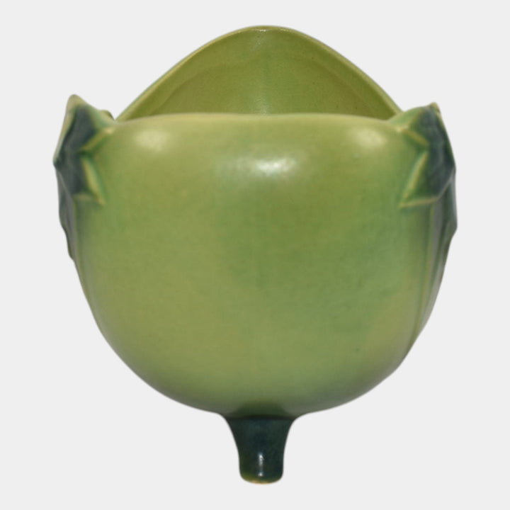 Roseville Pottery Mock Orange Green 1950 Mid Century Modern Planter 957-8