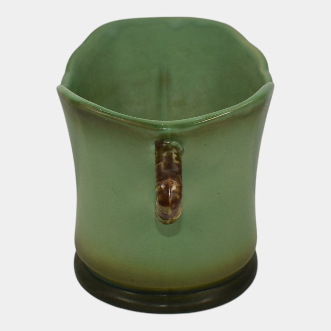 Roseville Pine Cone Green 1953 Vintage Mid Century Modern Ceramic Planter 457-7