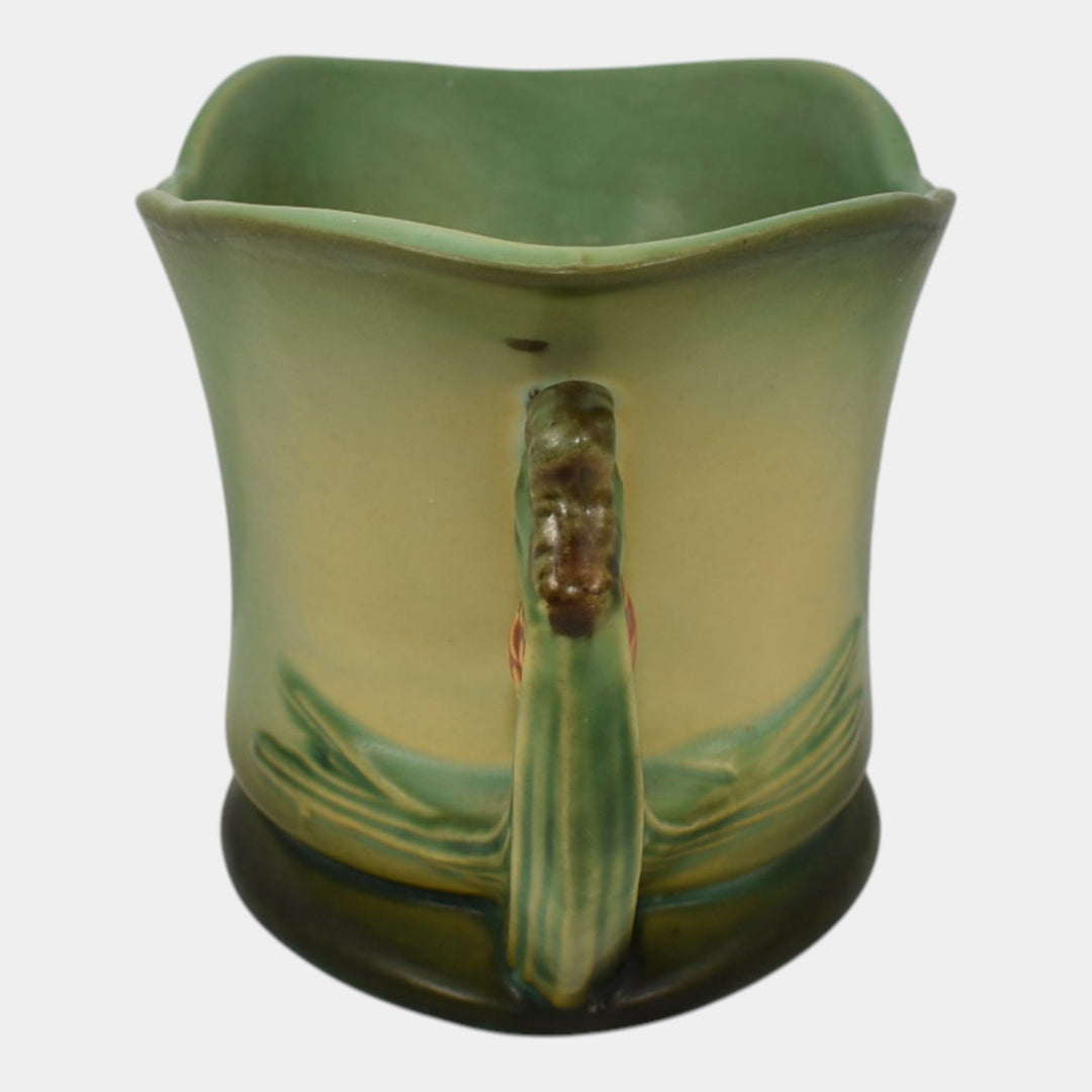Roseville Pine Cone Green 1953 Vintage Mid Century Modern Ceramic Planter 457-7