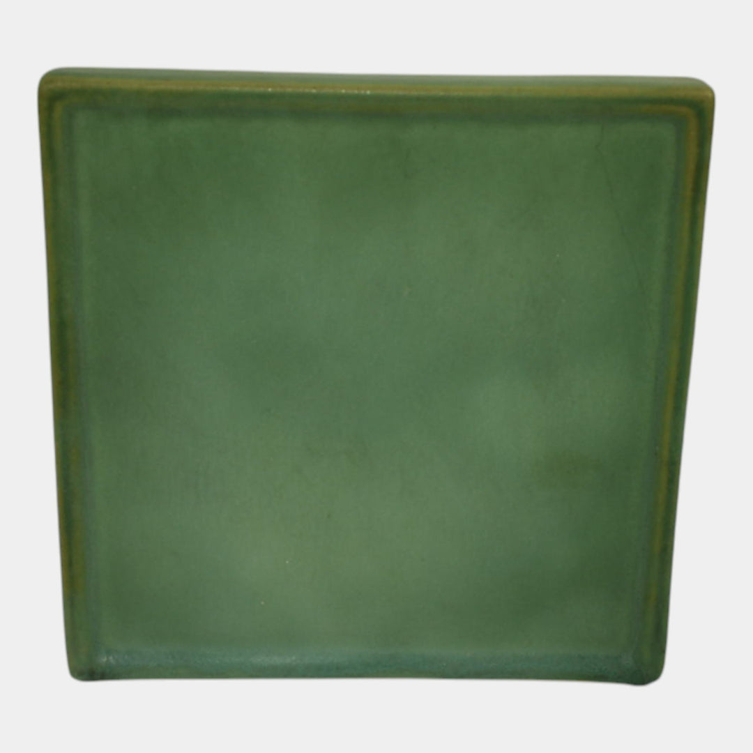 Roseville Pine Cone Green 1935 Vintage Art Deco Pottery Ceramic Wall Shelf 1