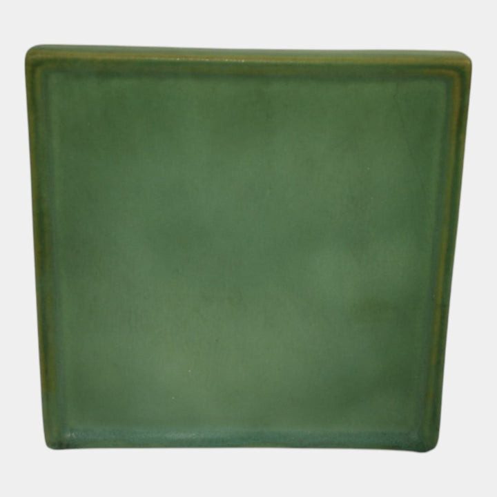 Roseville Pine Cone Green 1935 Vintage Art Deco Pottery Ceramic Wall Shelf 1