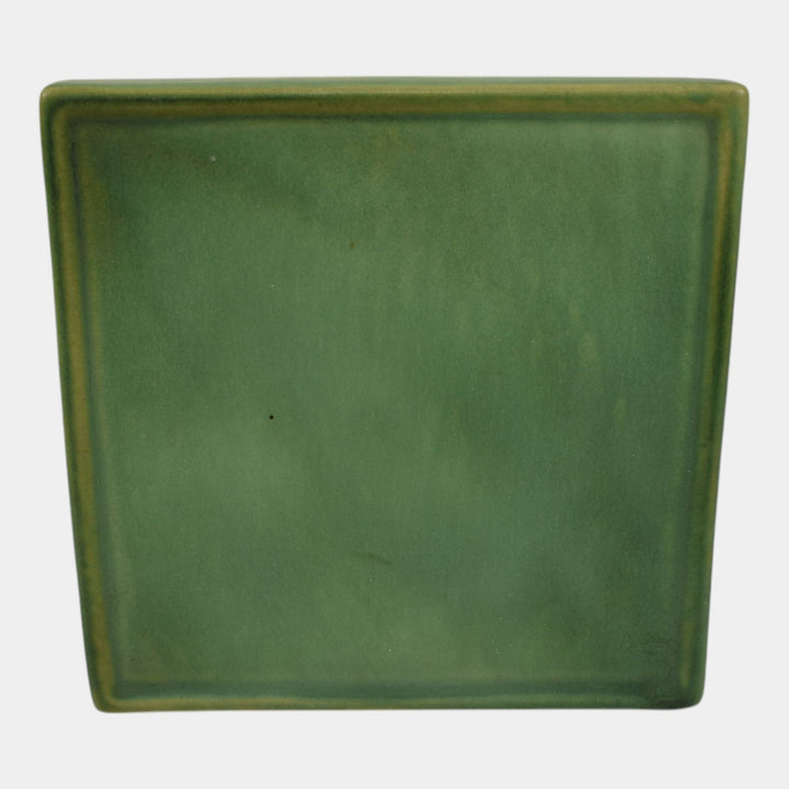 Roseville Pine Cone Green 1935 Vintage Art Deco Pottery Ceramic Wall Shelf 1
