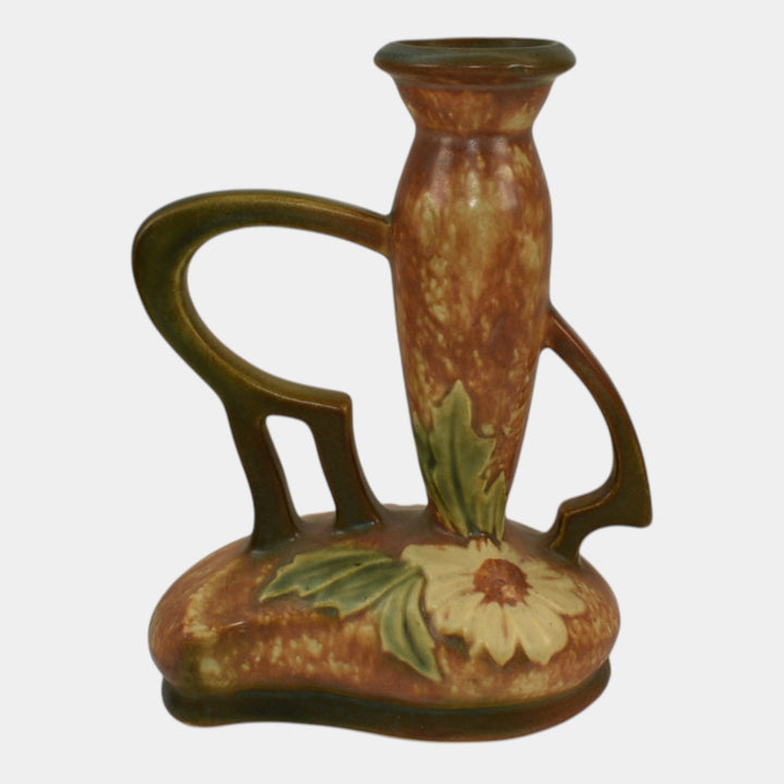 Roseville Dahlrose 1928 Vintage Arts And Crafts Pottery Ceramic Bud Vase 77-7