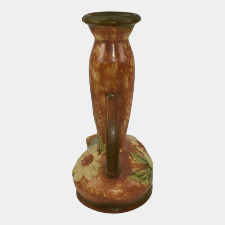 Roseville Dahlrose 1928 Vintage Arts And Crafts Pottery Ceramic Bud Vase 77-7