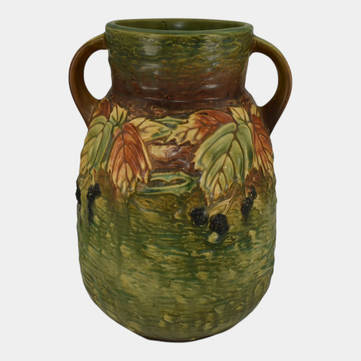Roseville Blackberry 1932 Vintage Art Pottery Tall Vase 578-12