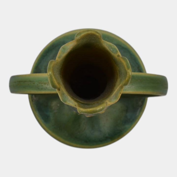 Roseville Cosmos Green 1939 Vintage Art Pottery Ceramic Bud Vase 959-7