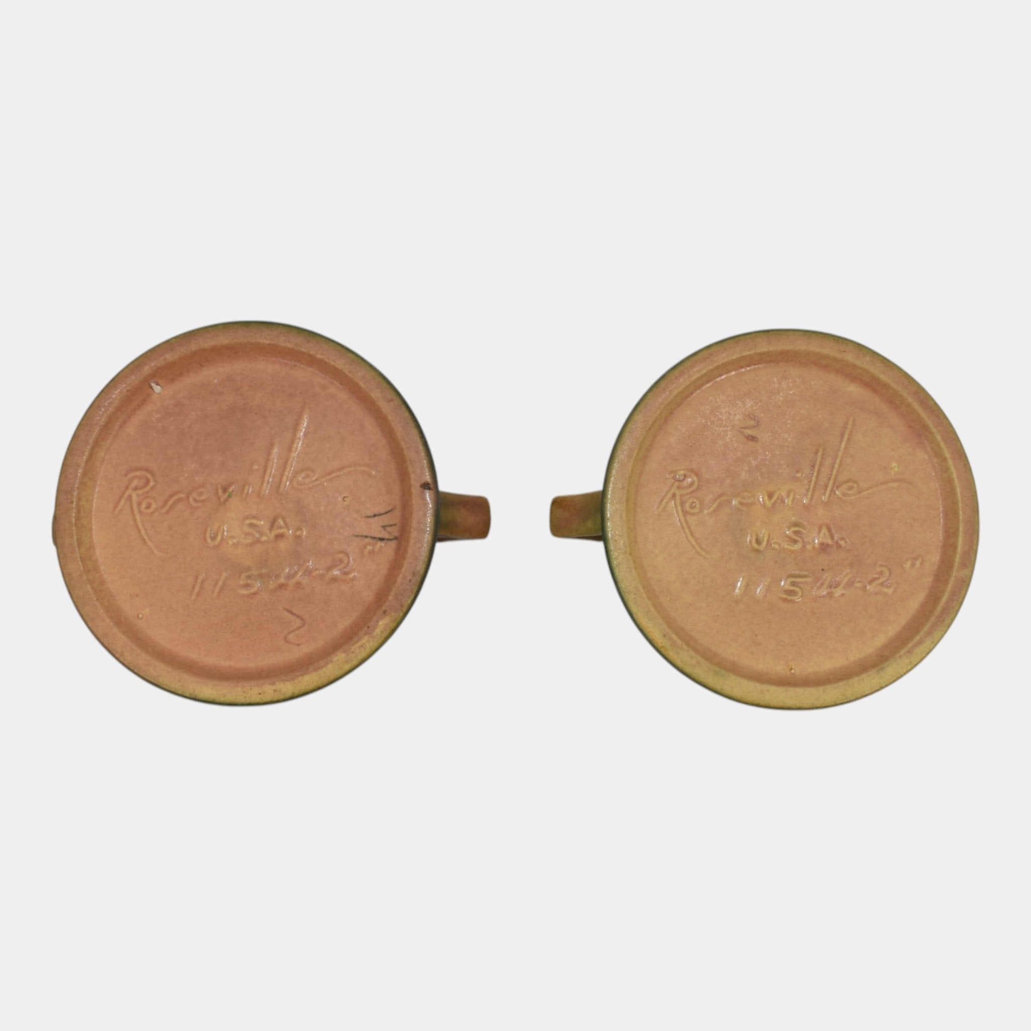 Roseville Water Lily Pink 1943 Mid Century Modern Pottery Candle