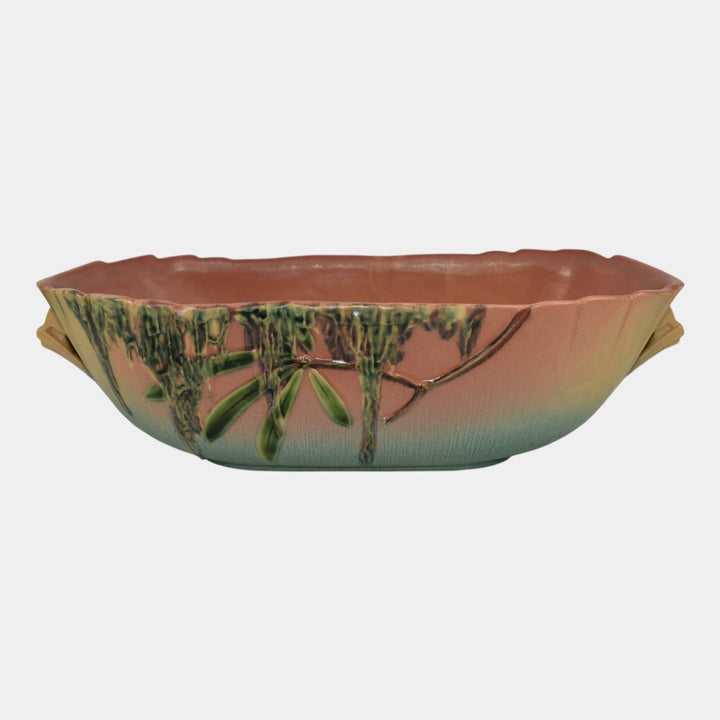 Roseville Moss Pink 1936 Vintage Art Pottery Ceramic Console Bowl 294-12