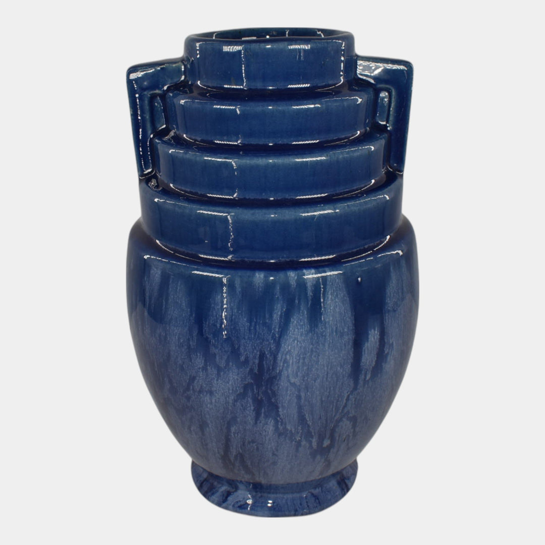 Brush McCoy Kolorcraft Mid Century Modern Art Pottery Blue Ceramic Vase 159