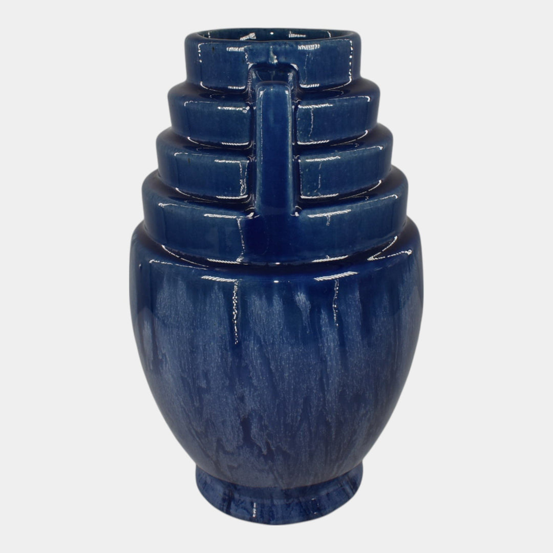 Brush McCoy Kolorcraft Mid Century Modern Art Pottery Blue Ceramic Vase 159
