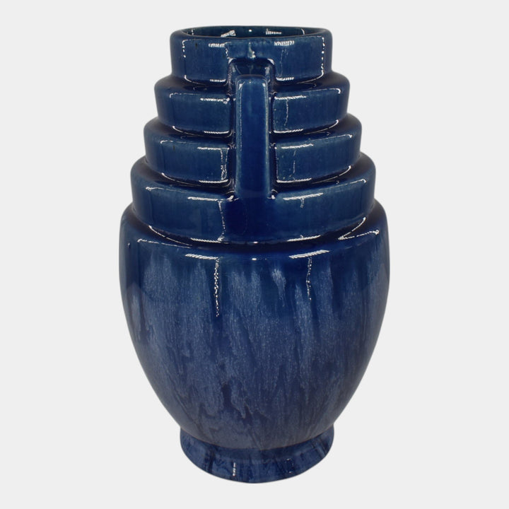 Brush McCoy Kolorcraft Mid Century Modern Art Pottery Blue Ceramic Vase 159