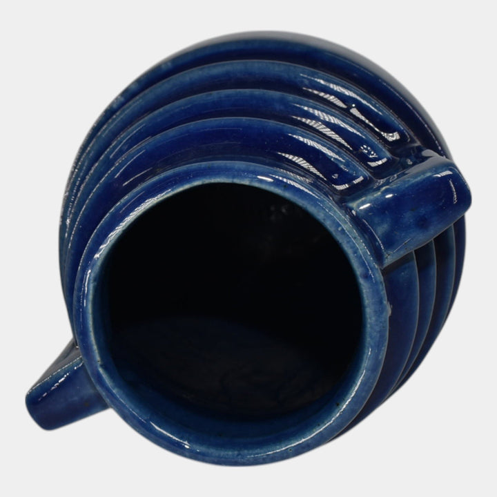 Brush McCoy Kolorcraft Mid Century Modern Art Pottery Blue Ceramic Vase 159