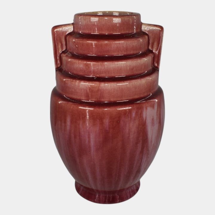 Brush McCoy Kolorkraft Mid Century Modern Art Pottery Pink Ceramic Vase 159