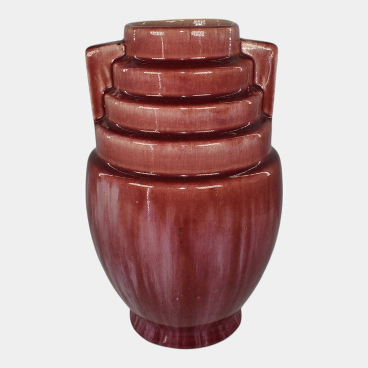 Brush McCoy Kolorkraft Mid Century Modern Art Pottery Pink Ceramic Vase 159