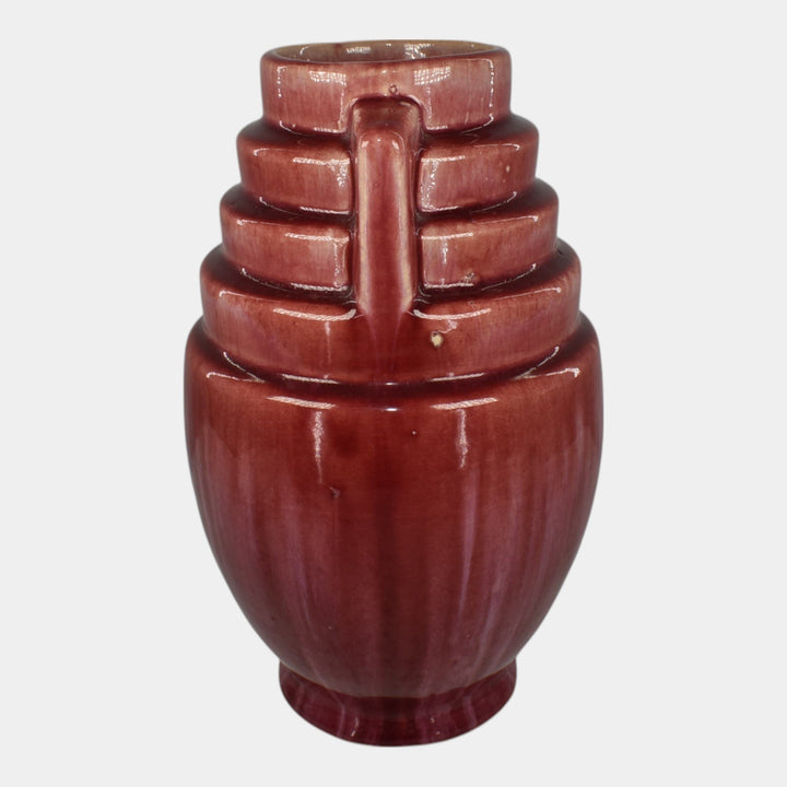 Brush McCoy Kolorkraft Mid Century Modern Art Pottery Pink Ceramic Vase 159