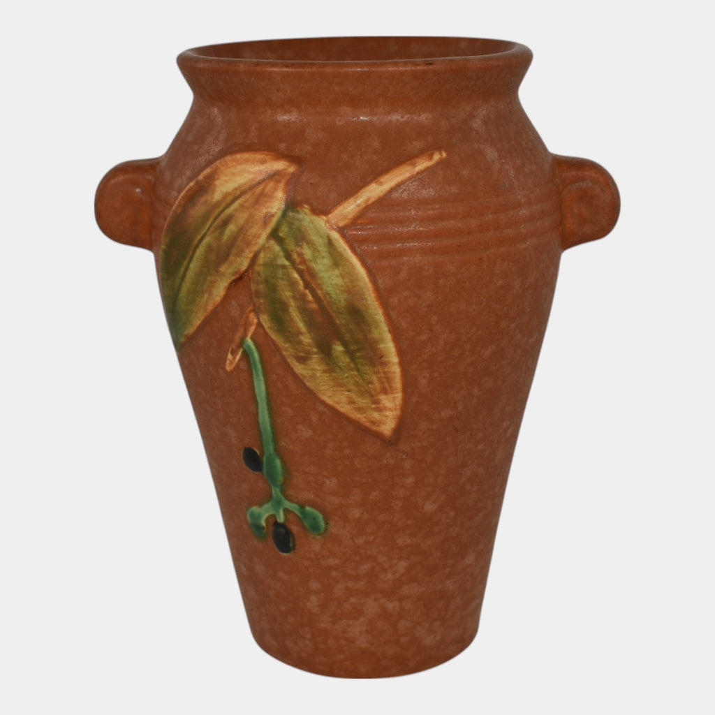 Weller Cornish 1933 Vintage Art Deco Pottery Brown Handled Ceramic