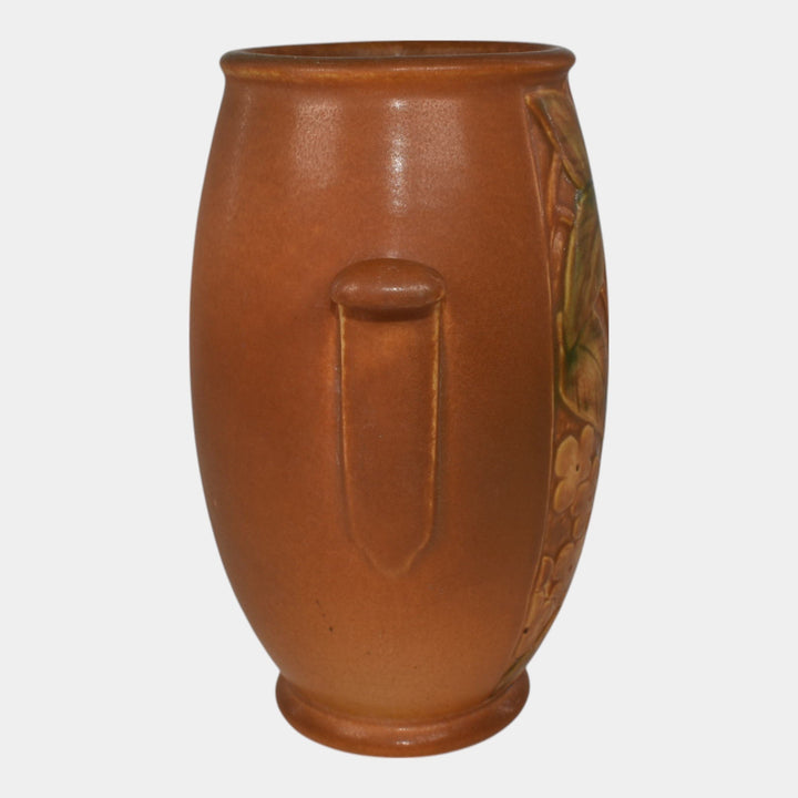 Weller Velva Brown 1920s Vintage Art Deco Pottery Ceramic Vase - Just Art Pottery