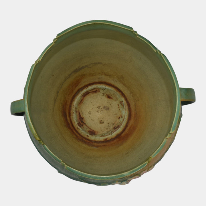Roseville Cosmos Green 1939 Pottery Ceramic Jardiniere And Pedestal 649-8