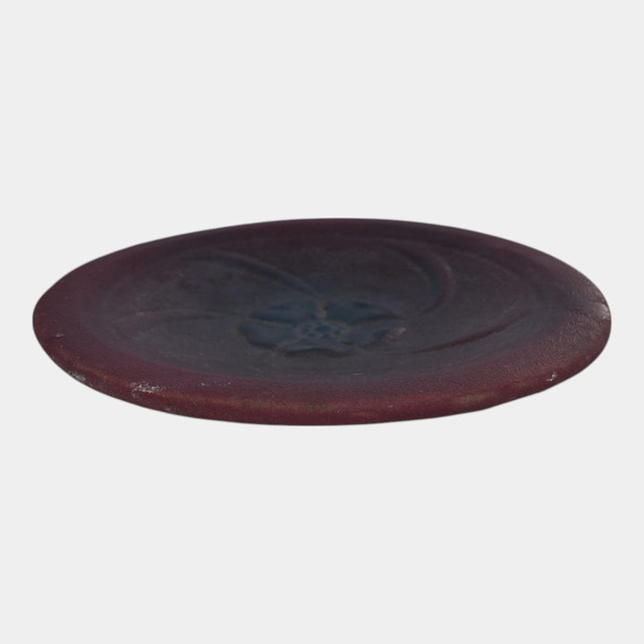 Van Briggle 1907-12 Vintage Art Pottery Purple Plate 16