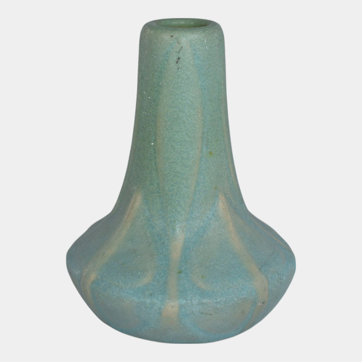 Van Briggle c1903 Arts And Crafts Pottery Blue Vase 104