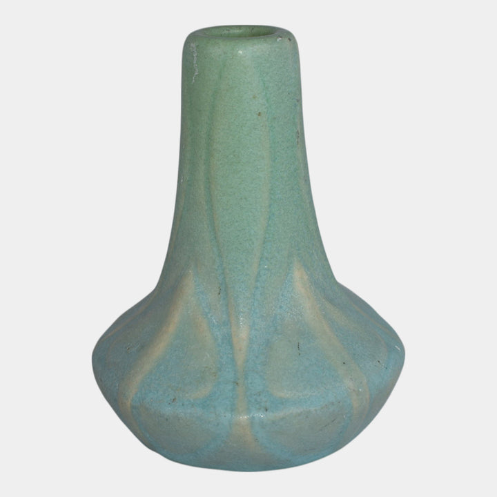 Van Briggle c1903 Arts And Crafts Pottery Blue Vase 104