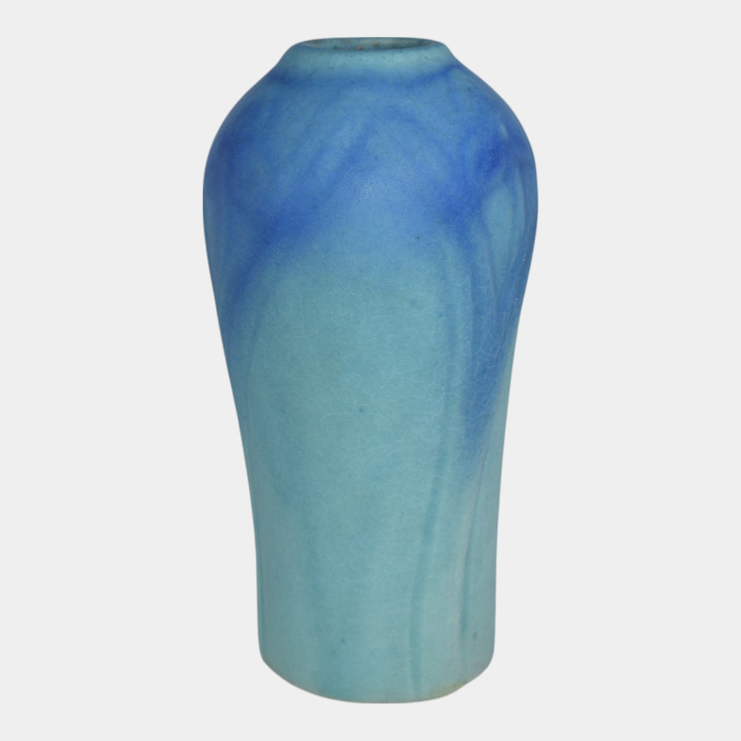 Van Briggle 1930s Arts And Crafts Pottery Blue Vase 833