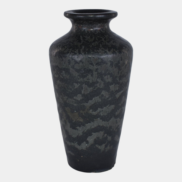 Van Briggle 1907 Hand Thrown Arts And Crafts Pottery Black Mottled Vase