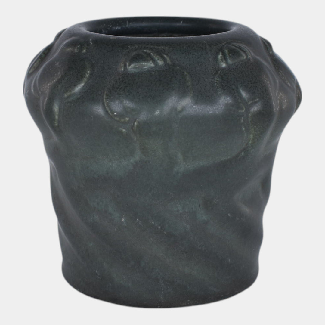 Van Briggle 1902 Arts And Crafts Pottery Poppy Seed Pods Green Vase 21