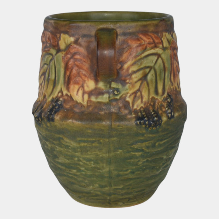 Roseville Blackberry Green 1932 Vintage Pottery Ceramic Flower Vase 572-6