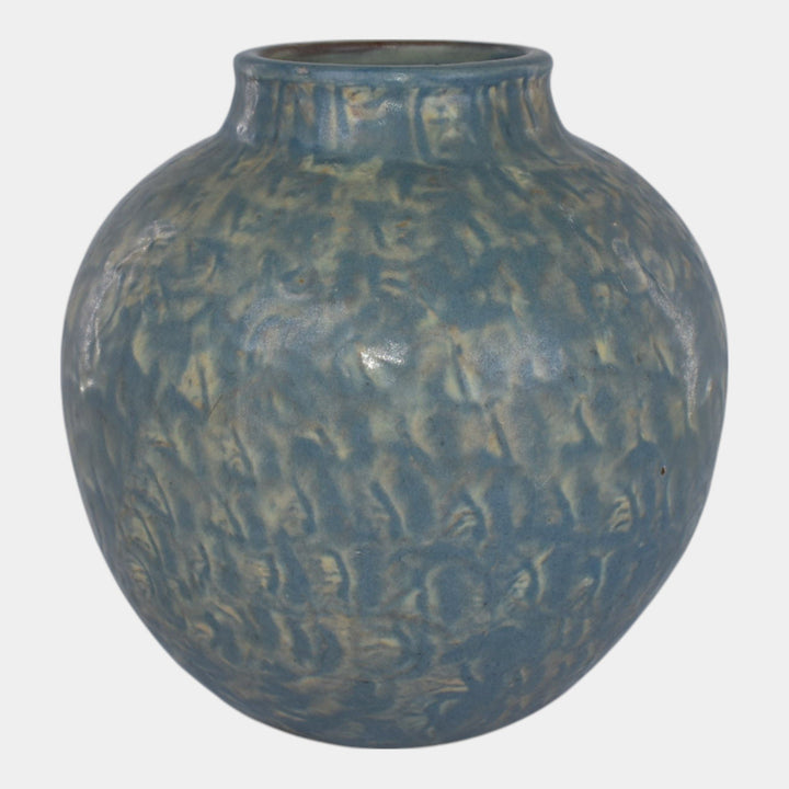 Peters and Reed Landsun Vintage Arts And Crafts Pottery Blue Vase
