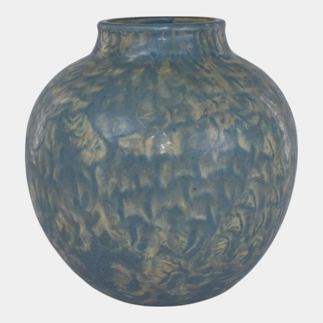 Peters and Reed Landsun Vintage Arts And Crafts Pottery Blue Vase