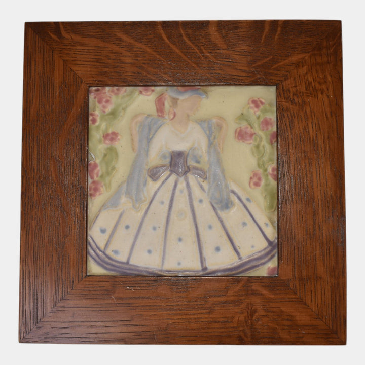 Rookwood Faience Vintage Art Pottery Southern Bell Framed Tile 3070Y - Just Art Pottery
