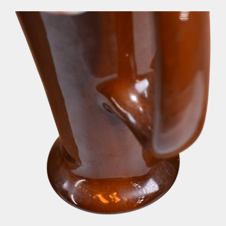 Owens Pottery Utopian Wild Rose Handled Vase Shape 1115 Steele
