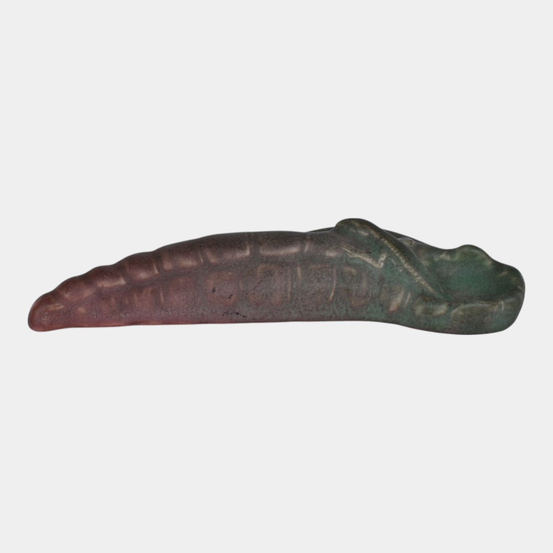 Rookwood 1908 Vintage Arts and Crafts Pottery Lizard Paperweight Figurine 1053 - Just Art Pottery