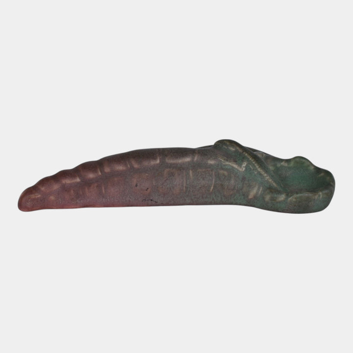 Rookwood 1908 Vintage Arts and Crafts Pottery Lizard Paperweight Figurine 1053 - Just Art Pottery