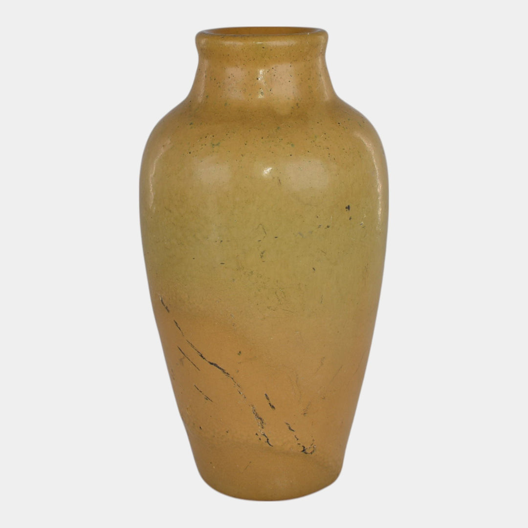 Van Briggle 1905 Vintage Arts And Crafts Pottery Matte Yellow Vase 313