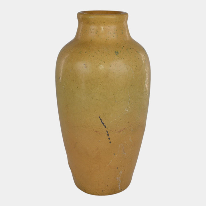 Van Briggle 1905 Vintage Arts And Crafts Pottery Matte Yellow Vase 313