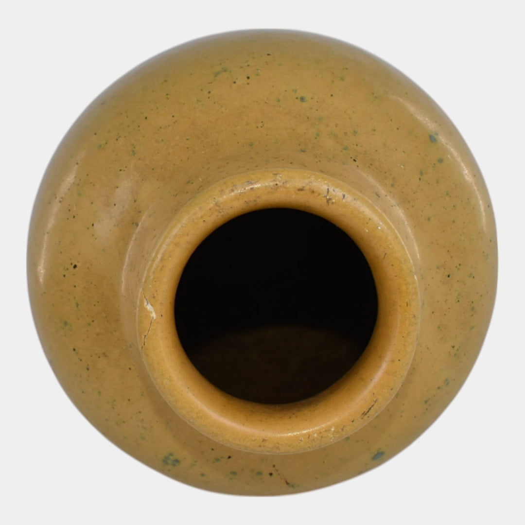 Van Briggle 1905 Vintage Arts And Crafts Pottery Matte Yellow Vase 313