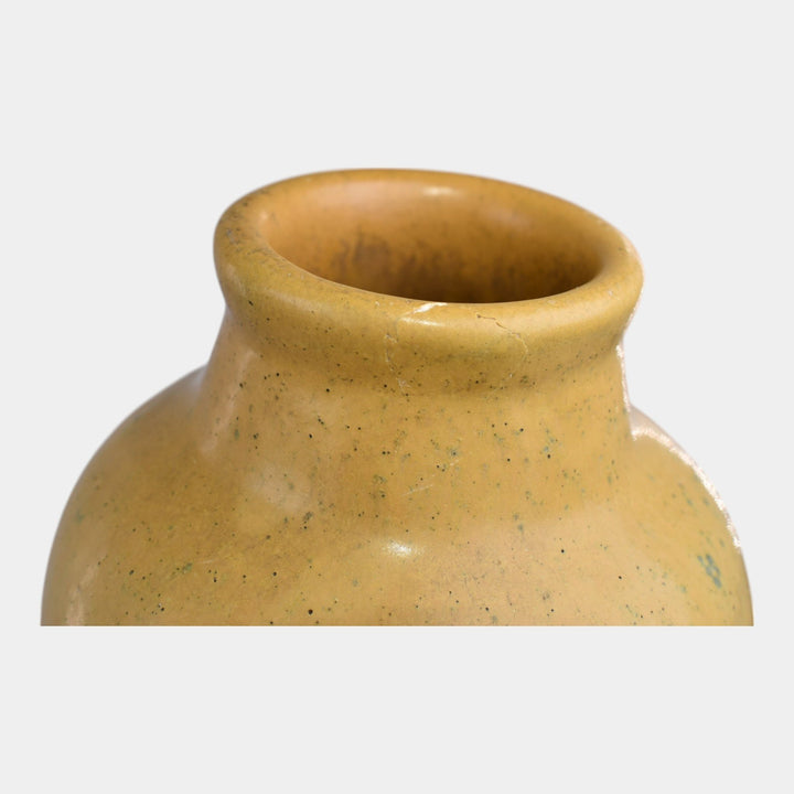 Van Briggle 1905 Vintage Arts And Crafts Pottery Matte Yellow Vase 313