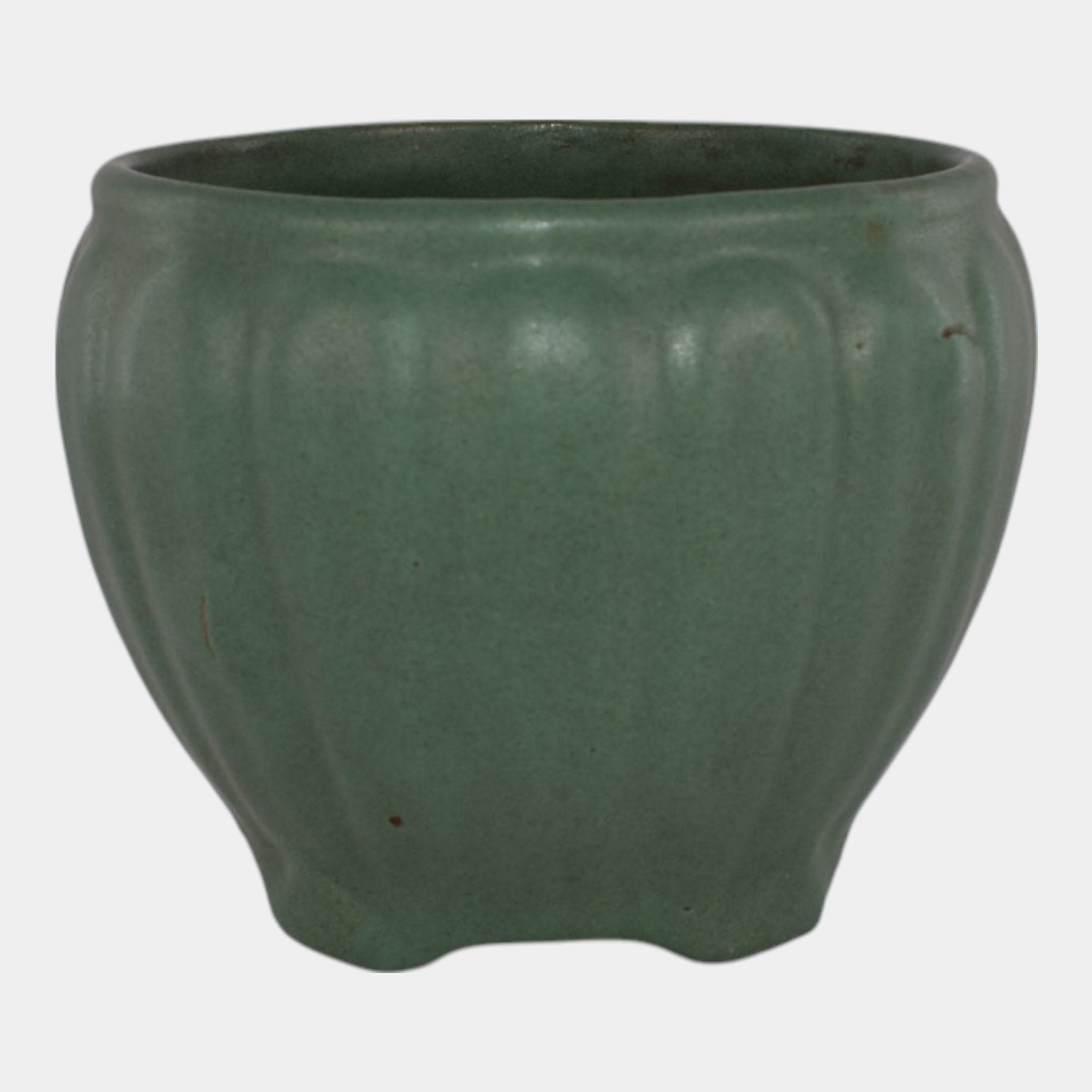 Zanesville Stoneware Arts and Crafts Pottery Matte Green
