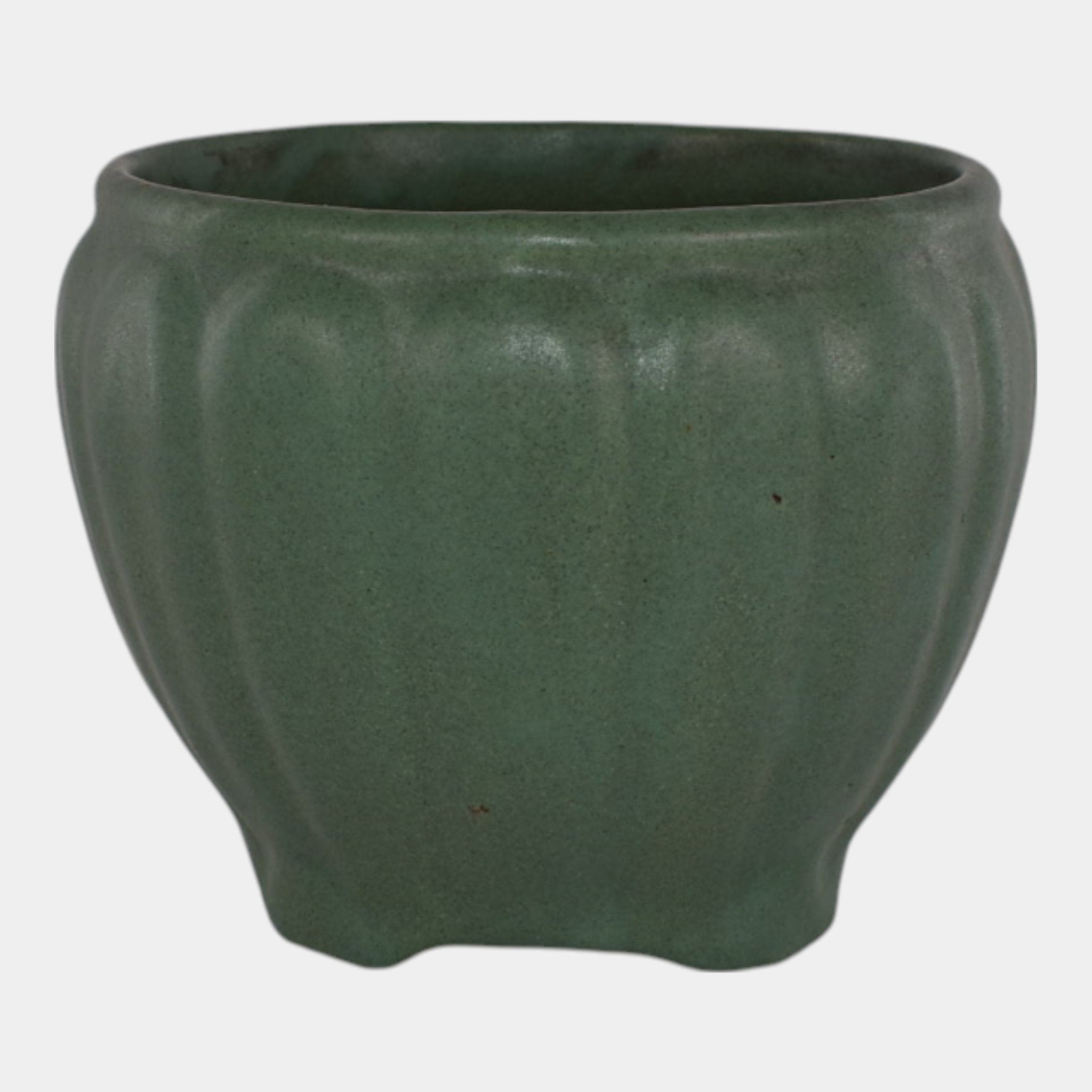 Zanesville Stoneware Arts and Crafts Pottery Matte Green
