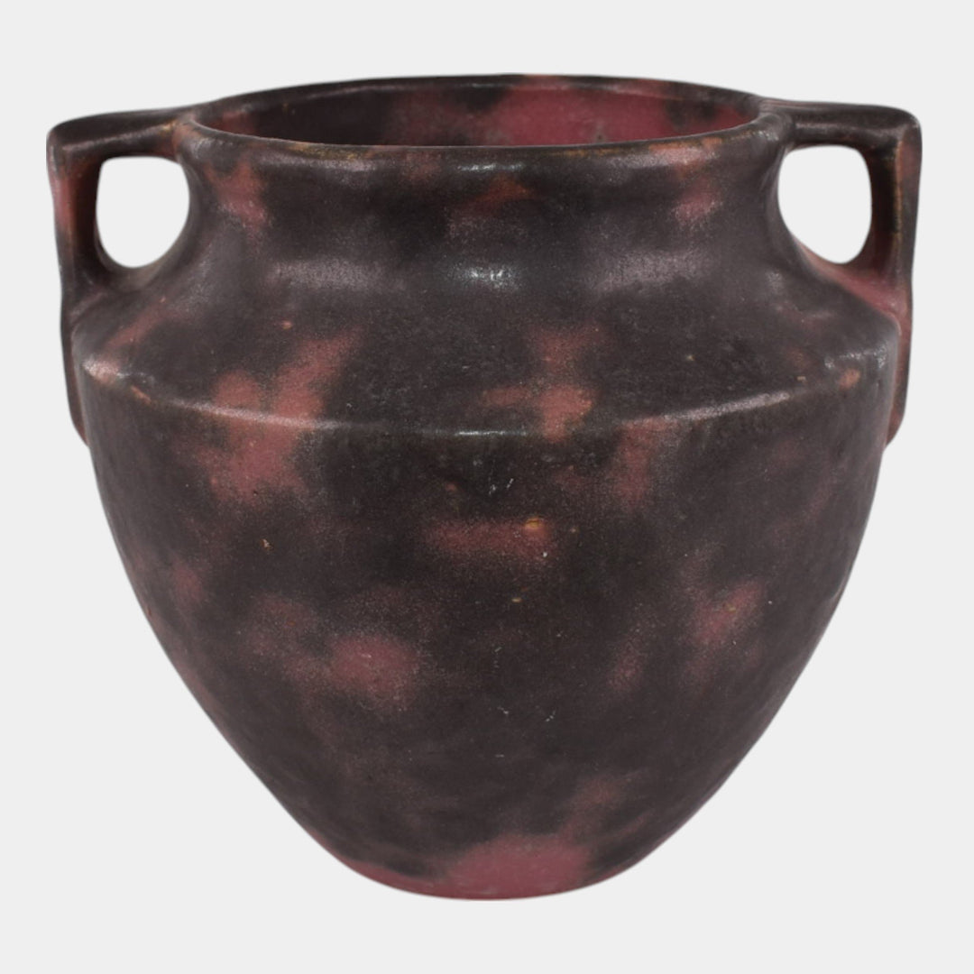 Burley Winter 1930s Vintage Art Pottery Mottled Purple Art Deco Vase 43